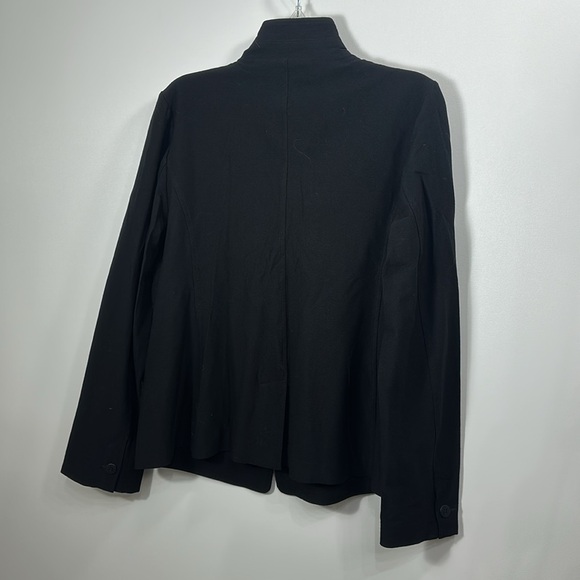 Eileen Fisher Black Blazer Jacket Lightweight Viscose Size large - Picture 10 of 10